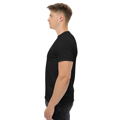 T-Shirt Erdmannson gestickt auf Unisex – Schwarz