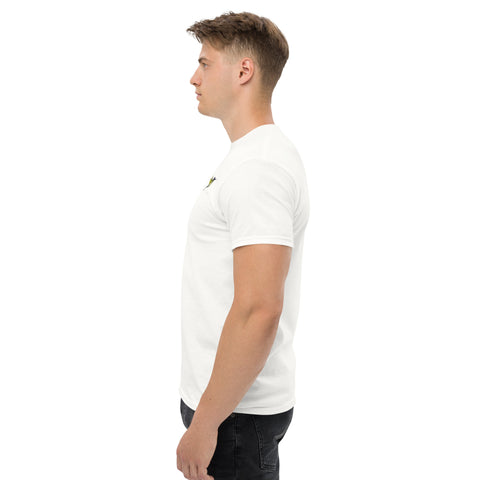 T-Shirt Kolibri gestickt auf Unisex – Weiß