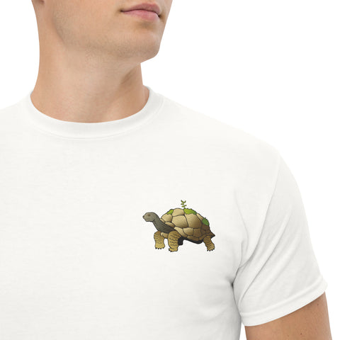 T-Shirt Schildegard gestickt auf Unisex – Weiß