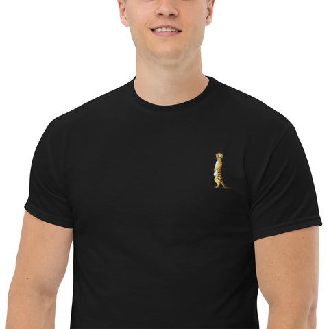 Erdmannson gestickt auf Unisex T-Shirt schwarz