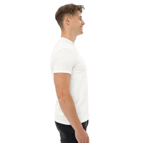 Erdmannson gestickt auf Unisex T-Shirt weiß