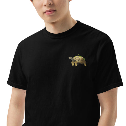 Schildegard gestickt auf unisex T-Shirt mit schwerem Stoff - schwarz